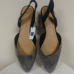 Gap Slingback Flat Shoes Sz 10